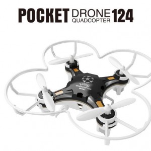FQ777-124 Pocket Drone 4CH 6Axis Gyro Quadcopter With Switchable Controller RTF